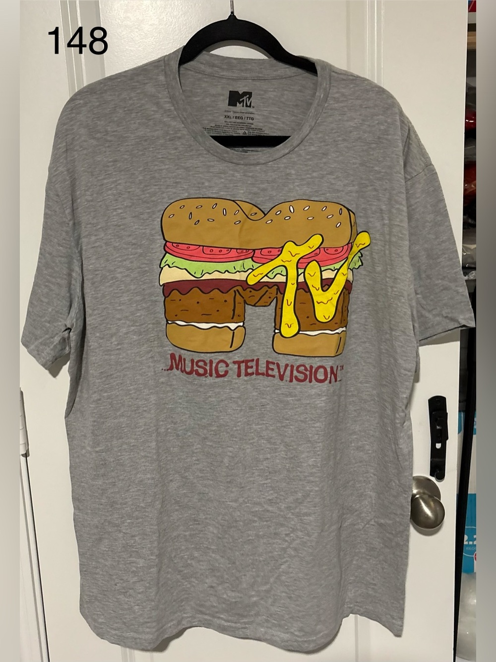 MTV Black and Gray Logo Tee